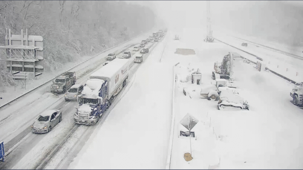 virginia interstate 95 snow